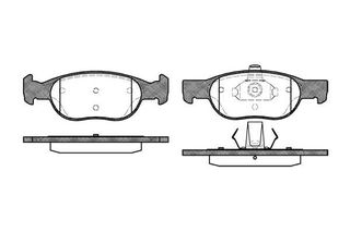 Σετ τακάκια, δισκόφρενα REMSA 058820 Fiat Punto 1200cc 16Valves 80ps 1999-2006 (71752982,77362170,9948408,9948410,9948623)