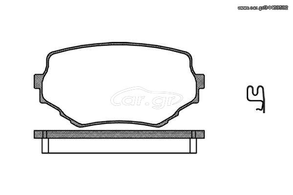 Σετ τακάκια, δισκόφρενα REMSA 059402 Suzuki Grand Vitara 2700cc 173ps 2001-2003 (5520065D00000,5520065D01,5520065D10,5520065D10000,5520065D11)