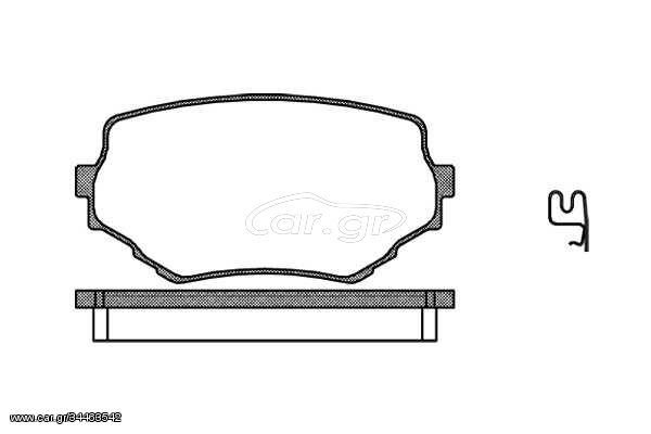 Σετ τακάκια, δισκόφρενα REMSA 059402 Suzuki Vitara 1600cc 80ps 1988-1998 (5520065D00000,5520065D01,5520065D10,5520065D10000,5520065D11)