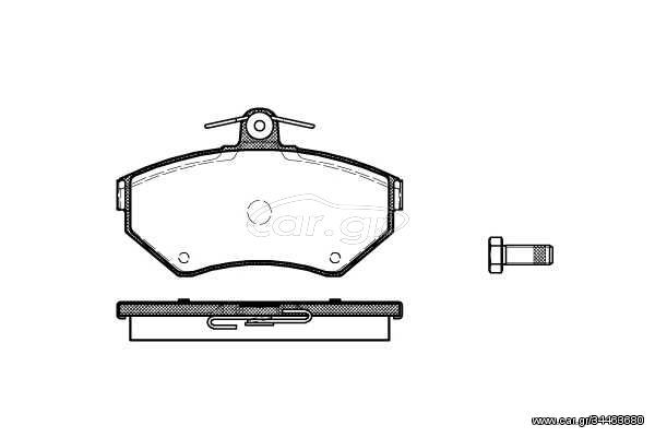 Σετ τακάκια, δισκόφρενα REMSA 063100 Seat Cordoba 1400cc 16Valves 101ps 1996-2002 (1HM698151,1HM698151A,357698151A,357698151E,533698151)