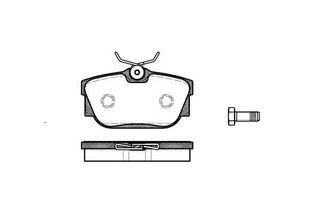 Σετ τακάκια, δισκόφρενα REMSA 076700 Volkswagen Transporter T4 Bus 2500cc Syncro 115ps 1996-2003 (701698451)