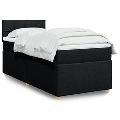 ΚΡΕΒΑΤΙ BOXSPRING ΜΕ ΣΤΡΩΜΑ ΜΑΥΡΟ 90X190 ΕΚ.ΥΦΑΣΜΑΤΙΝΟ 3288837