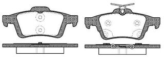 Σετ τακάκια, δισκόφρενα REMSA 084270 Ford C-Max 1600cc EcoBoost 150ps 2010- (1683374,1809458,5134101,CV6Z2200A)