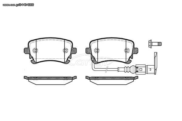 Σετ τακάκια, δισκόφρενα REMSA 089711 Volkswagen Multivan T5 1900cc TDI 84ps 2006-2009 (7E0698451,7H0698451,7H0698451B)