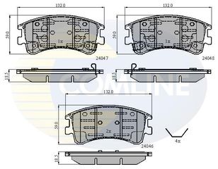 ΣΕΤ ΔΙΣΚΟΦΡΕΝΑ ΕΜΠΡ. MAZDA COMLINE CBP3950