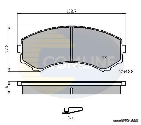 ΣΕΤ ΔΙΣΚΟΦΡΕΝΑ ΕΜΠΡ. MAZDA-MITSUBISHI COMLINE CBP3172