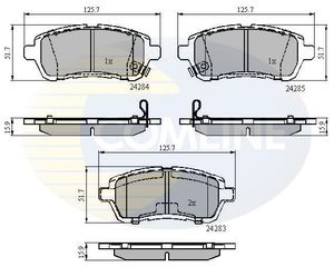 ΣΕΤ ΔΙΣΚΟΦΡΕΝΑ ΕΜΠΡ. SUZUKI-MAZDA-DAIHATSU COMLINE CBP31620