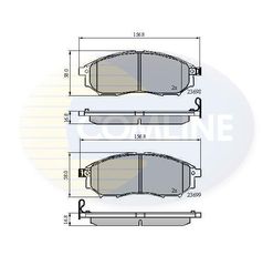 ΣΕΤ ΔΙΣΚΟΦΡΕΝΑ ΕΜΠΡ. NISSAN COMLINE CBP31524