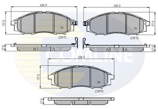 ΣΕΤ ΔΙΣΚΟΦΡΕΝΑ ΕΜΠΡ. NISSAN COMLINE CBP31193