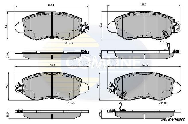 ΣΕΤ ΔΙΣΚΟΦΡΕΝΑ ΕΜΠΡ. FORD COMLINE CBP31108