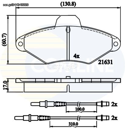 ΣΕΤ ΔΙΣΚΟΦΡΕΝΑ ΕΜΠΡ. CITROEN COMLINE CBP2568