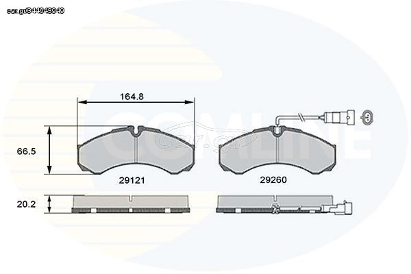 ΣΕΤ ΔΙΣΚΟΦΡΕΝΑ ΟΠΙΣΘ.  NISSAN-IVECO COMLINE CBP16031