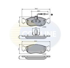 ΣΕΤ ΔΙΣΚΟΦΡΕΝΑ ΕΜΠΡ. PEUGEOT COMLINE CBP1570