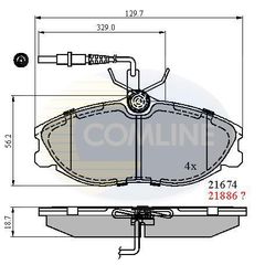 ΣΕΤ ΔΙΣΚΟΦΡΕΝΑ ΕΜΠΡ. CITROEN-PEUGEOT COMLINE CBP1340