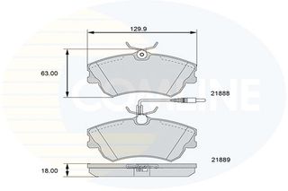 ΣΕΤ ΔΙΣΚΟΦΡΕΝΑ ΕΜΠΡ. RENAULT COMLINE CBP11539