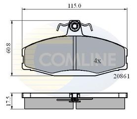 ΣΕΤ ΔΙΣΚΟΦΡΕΝΑ ΕΜΠΡ. SKODA-VW COMLINE CBP0928