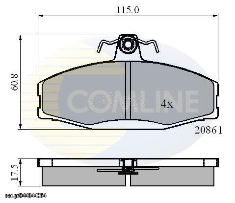 ΣΕΤ ΔΙΣΚΟΦΡΕΝΑ ΕΜΠΡ. SKODA-VW COMLINE CBP0928