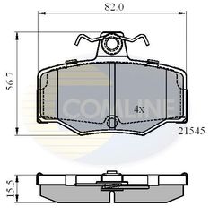 ΣΕΤ ΔΙΣΚΟΦΡΕΝΑ ΟΠΙΣΘ. NISSAN COMLINE CBP0878