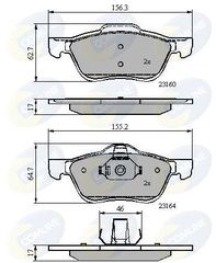 ΣΕΤ ΔΙΣΚΟΦΡΕΝΑ ΕΜΠΡ. NISSAN COMLINE CBP0739