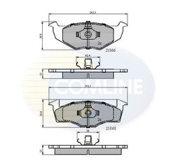 ΣΕΤ ΔΙΣΚΟΦΡΕΝΑ ΕΜΠΡ. SEAT-VW COMLINE CBP0707