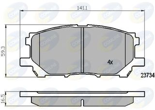 ΣΕΤ ΔΙΣΚΟΦΡΕΝΑ ΕΜΠΡ. LEXUS COMLINE CBP01750