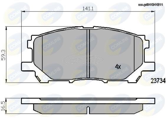 ΣΕΤ ΔΙΣΚΟΦΡΕΝΑ ΕΜΠΡ. LEXUS COMLINE CBP01750