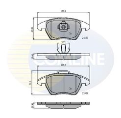 ΣΕΤ ΔΙΣΚΟΦΡΕΝΑ ΕΜΠΡ. CITROEN-PEUGEOT COMLINE CBP01308