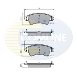 ΣΕΤ ΔΙΣΚΟΦΡΕΝΑ ΕΜΠΡ. CITROEN COMLINE CBP01260