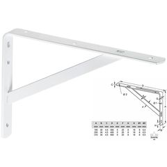 ΓΩΝΙΑ ΡΑΦΙΩΝ ΒΑΡΕΩΣ ΤΥΠΟΥ 30x195x3cm 2043.30 ΛΕΥΚΗ