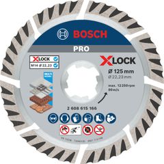 ΔΙΑΜΑΝΤΟΔΙΣΚΟΣ Φ125 Multi Material X-Lock M-14 PRO BOSCH 2608615166