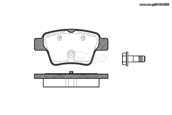 Σετ τακάκια, δισκόφρενα REMSA 113800 Audi A3 Cabrio 2000cc TFSI 200ps 2008-2013 (425322,425325,425340,425398,425399)