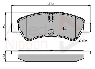 ΣΕΤ ΔΙΣΚΟΦΡΕΝΑ ΕΜΠΡ. CITROEN-PEUGEOT COMLINE ADB01033