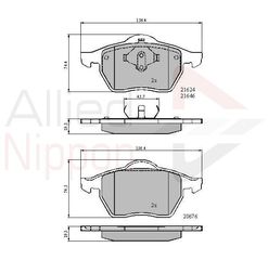 ΣΕΤ ΔΙΣΚΟΦΡΕΝΑ ΕΜΠΡ. AUDI-SKODA-VW COMLINE ADB01092