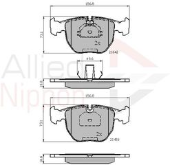 ΣΕΤ ΔΙΣΚΟΦΡΕΝΑ ΕΜΠΡ. BMW COMLINE ADB01096