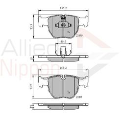 ΣΕΤ ΔΙΣΚΟΦΡΕΝΑ ΕΜΠΡ. LAND ROVER COMLINE ADB01157