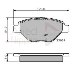 ΣΕΤ ΔΙΣΚΟΦΡΕΝΑ ΕΜΠΡ. RENAULT COMLINE ADB01159