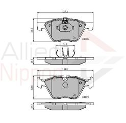 ΣΕΤ ΔΙΣΚΟΦΡΕΝΑ ΕΜΠΡ. BMW COMLINE ADB01300