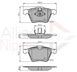 ΣΕΤ ΔΙΣΚΟΦΡΕΝΑ ΕΜΠΡ. VOLVO COMLINE ADB01608