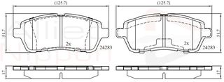 ΣΕΤ ΔΙΣΚΟΦΡΕΝΑ ΕΜΠΡ. FORD - MAZDA COMLINE ADB01618