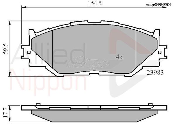 ΣΕΤ ΔΙΣΚΟΦΡΕΝΑ ΕΜΠΡ. LEXUS COMLINE ADB01632