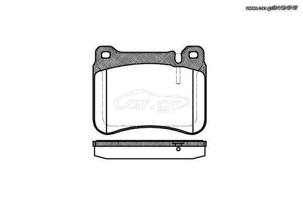 Σετ τακάκια, δισκόφρενα REMSA 119300 Mercedes-Benz C-Class SW S203 2200cc C200 CDI 122ps 2003-2007 (0044205120,44205120)