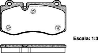 Σετ τακάκια, δισκόφρενα REMSA 120200 Mercedes-Benz E-Class SW S211 5500cc 4MATIC 388ps 2006-2009 (0044206220,0054207820,44206220,54207820,A0044206220)