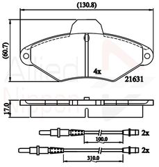 ΣΕΤ ΔΙΣΚΟΦΡΕΝΑ ΕΜΠΡ. CITROEN COMLINE ADB2568