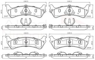 ΣΕΤ ΔΙΣΚΟΦΡΕΝΑ ΟΠΙΣΘ. FORD COMLINE ADB31015