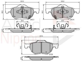 ΣΕΤ ΔΙΣΚΟΦΡΕΝΑ ΕΜΠΡ. HONDA COMLINE ADB31195