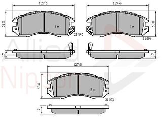 ΣΕΤ ΔΙΣΚΟΦΡΕΝΑ ΕΜΠΡ. SUBARU COMLINE ADB3127