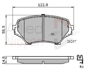 ΣΕΤ ΔΙΣΚΟΦΡΕΝΑ ΕΜΠΡ. MAZDA COMLINE ADB31631