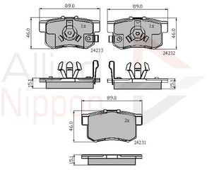 ΣΕΤ ΔΙΣΚΟΦΡΕΝΑ ΟΠΙΣΘ. HONDA COMLINE ADB31736