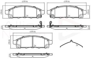 ΣΕΤ ΔΙΣΚΟΦΡΕΝΑ ΕΜΠΡ. MITSUBISHI COMLINE ADB32378