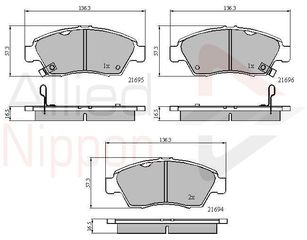 ΣΕΤ ΔΙΣΚΟΦΡΕΝΑ ΕΜΠΡ. HONDA COMLINE ADB3555